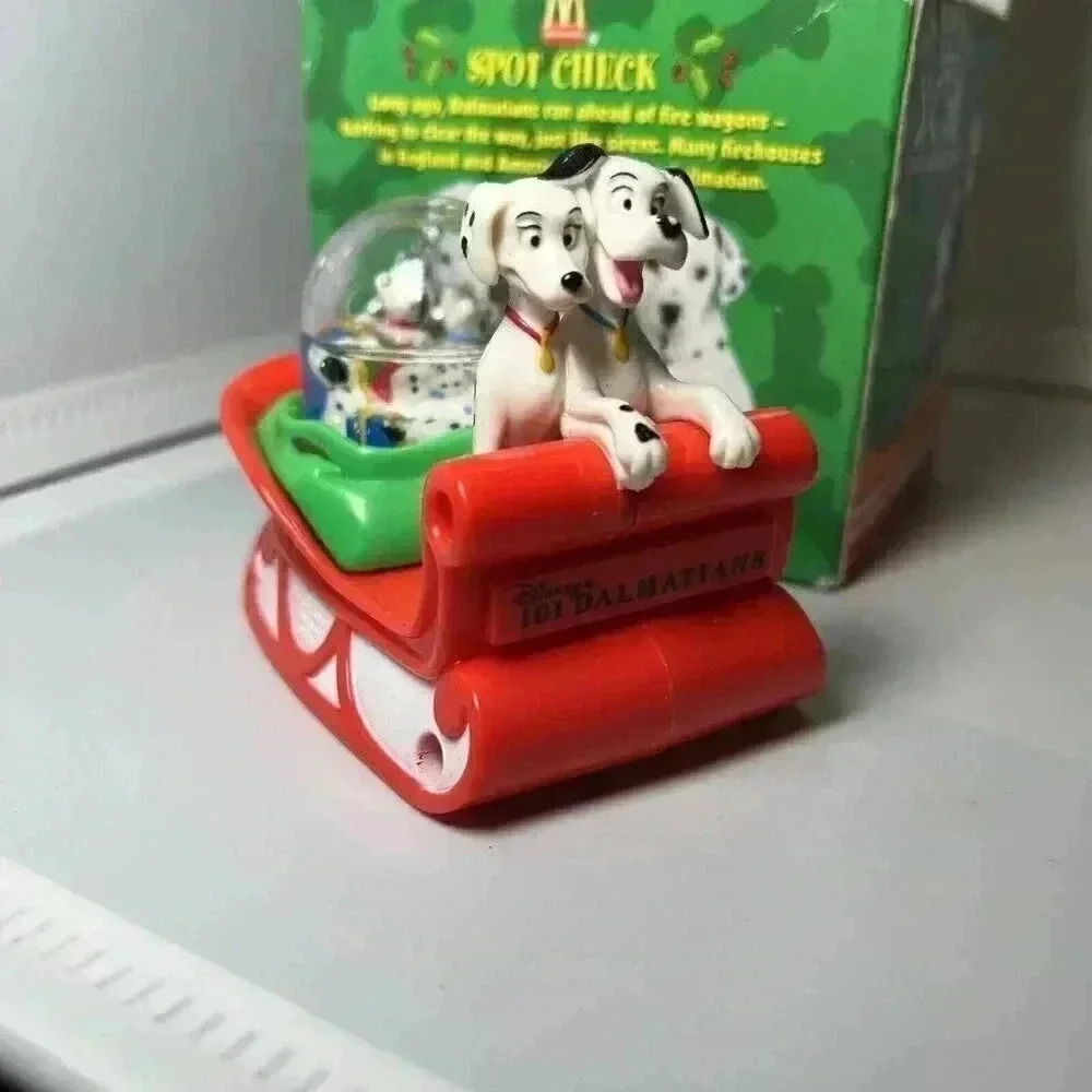 Vintage 1996 McDonald's Disney's 101 Dalmatians Snow Dome Christmas Figure - Picture 5 of 9